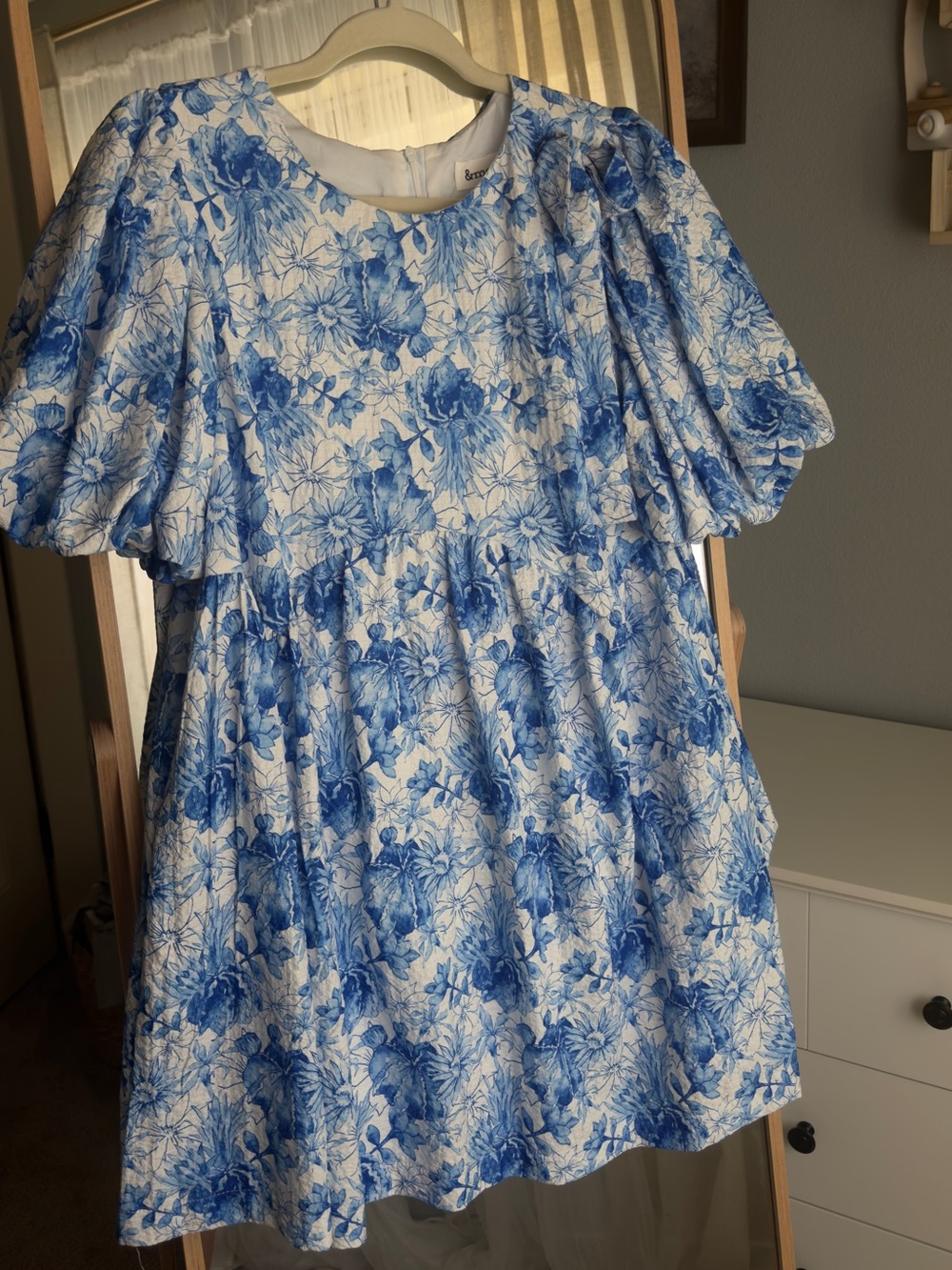 Joules Light Pink Ruffle Tiered Eyelet Dress